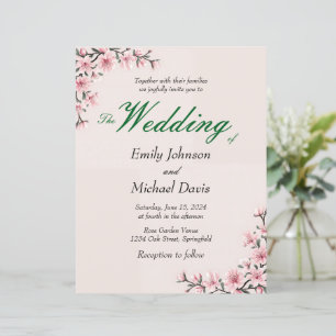 mariage simple japonais de fleurs de cerisier