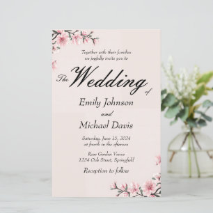 mariage simple japonais de fleurs de cerisier