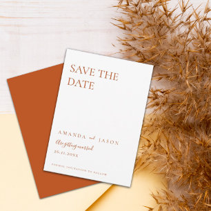 Mariage Simple Minimaliste En Terracotta Enregistr