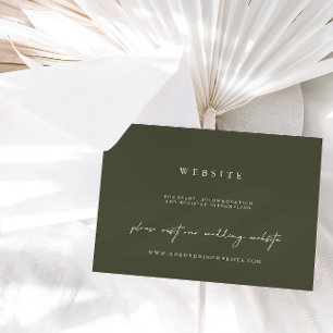 Mariage Site Web Simple Minimaliste Carte de boîti