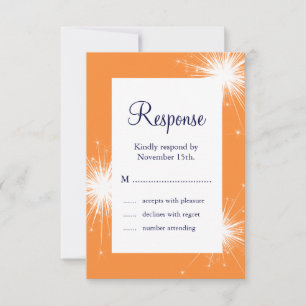 Mariage Sparkler RSVP (orange)