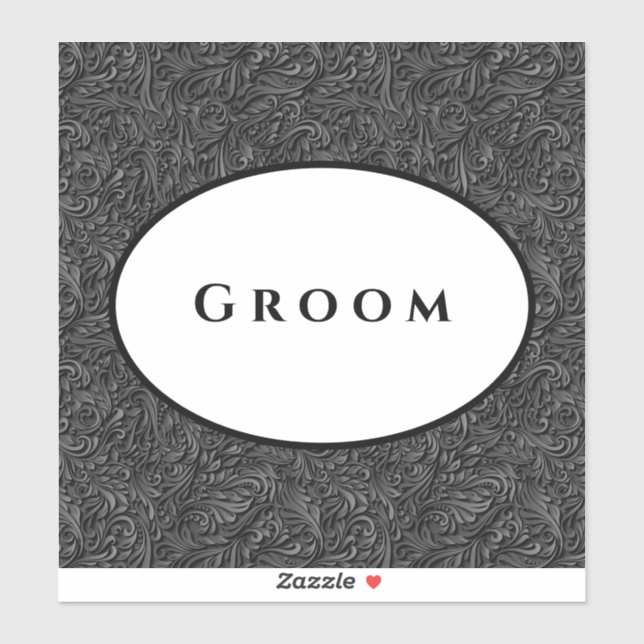 Mariage Sticker Groom (Feuille)