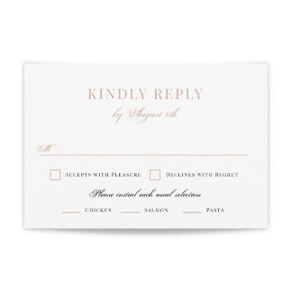 Mariage superposé brossé RSVP