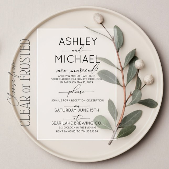Mariage sur invitation uniquement pour la réceptio (Créateur téléchargé)