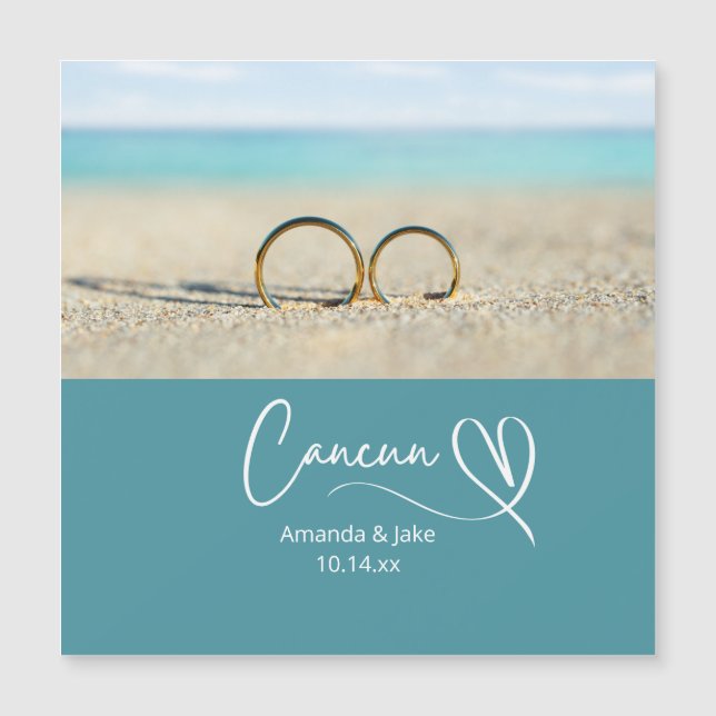 Mariage sur la plage à Cancun sur mesure (Devant)