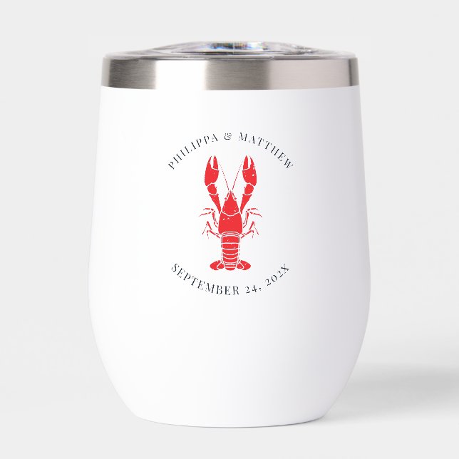 Mariage sur la plage avec ébullition de homard per (Avant)