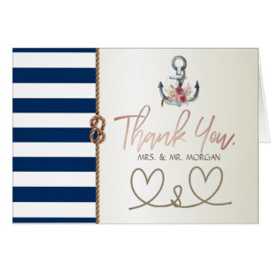 Mariage sur la plage corde navy, coeurs, rayé