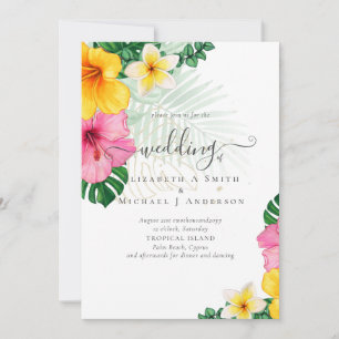 Mariage sur la plage du paradis tropical Floralies