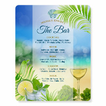 Mariage sur la plage Open Bar Vin Mojito Palmier