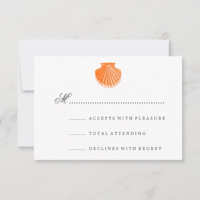 Mariage sur la plage RSVP Coquille Saint-Jacques O (Devant)