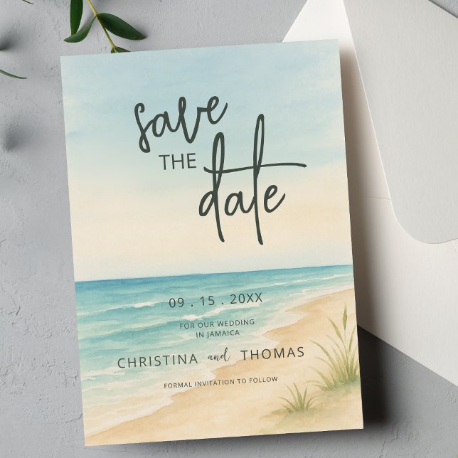 Mariage sur la Plage sans Invités - Save the Date (Créateur téléchargé)