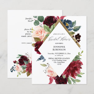 Mariage sur le thème du Bourgogne, du Bleu marine 