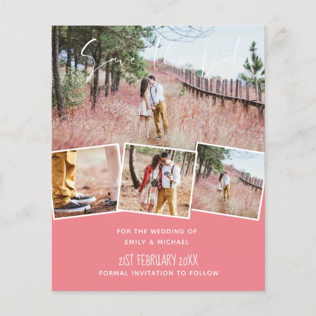 Mariage tendance Couleur rose BUDGET Enregistrer l (Devant)