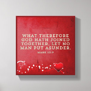 Mariage - Toile Premium Emballée (Brillant)