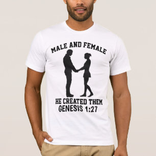 MARIAGE TRADITIONNEL BIBLIQUE T-SHIRTS CHRÉTIENS