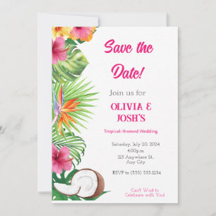 MARIAGE TROPICAL ENREGISTRER LA CARTE DE DATE