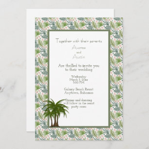 Mariage tropical Feuille Palm Tree