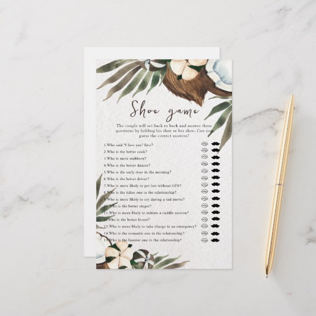 Mariage tropical ou couple jeu de chaussures