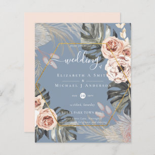 Mariage TROPICAL PAMPAS GRASS à faible coût