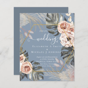 Mariage TROPICAL PAMPAS GRASS à faible coût