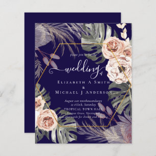 Mariage TROPICAL PAMPAS GRASS à faible coût