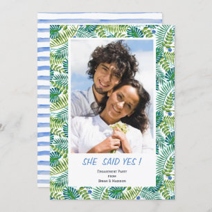 Mariage tropical   Partie d'engagement   CARTE PHO