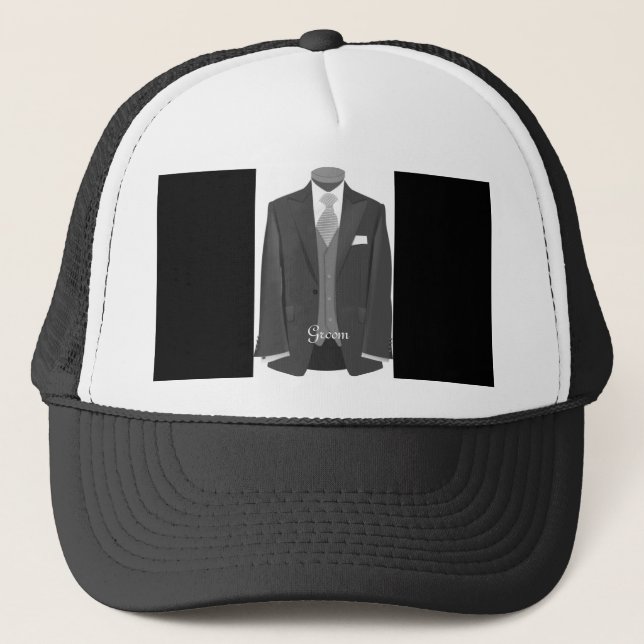 Mariage Tuxedo Groom Casquette Casquette (Devant)