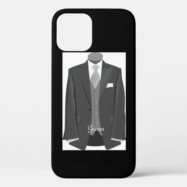 Mariage Tuxedo Groom Coque-Mate coque iphone (Verso)