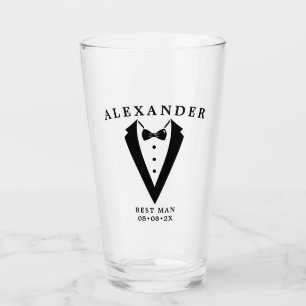 Mariage Tuxedo Personnalisé Meilleur Verre Homme