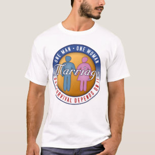 Mariage "un homme… T-shirt d'une femme"