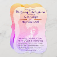 Mariage Unicorn Célébration Invitation Dragon Roug