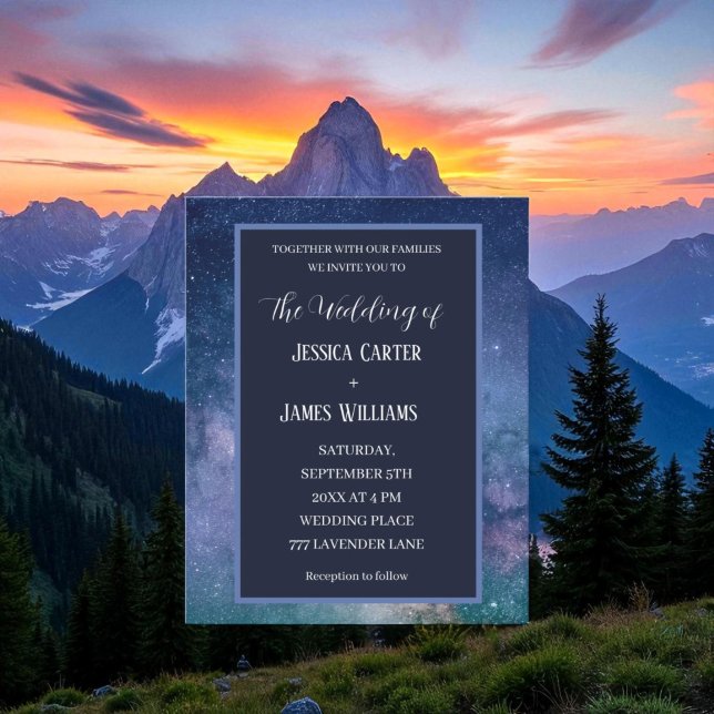 Mariage Univers Espace Extérieur Nuit Étoilée Gala (Créateur téléchargé)