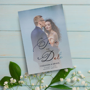 Mariage Vellum Transparence Effet Script photo