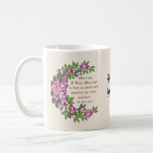 Mariage Verse tasse de mariage personnalisée