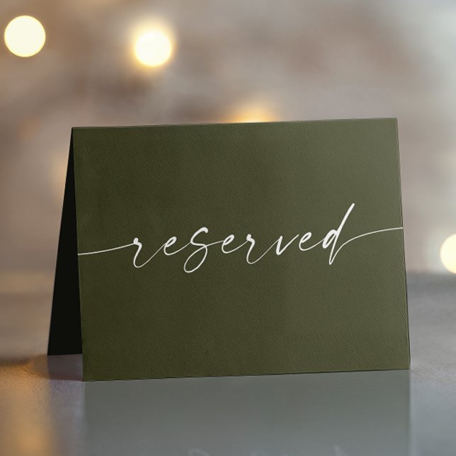 Mariage vert d'olive foncé | Signe réservé au scri (Créateur téléchargé)