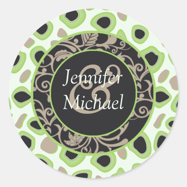 Mariage vert Favoriser les Étiquettes (Devant)