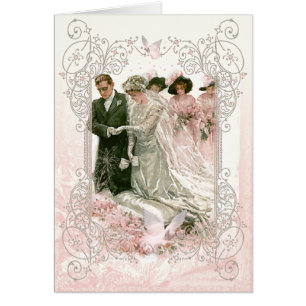 Mariage victorien - Carte pour notes