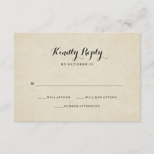 Mariage vintage à la française RSVP