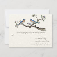 Mariage vintage Bluebirds RSVP