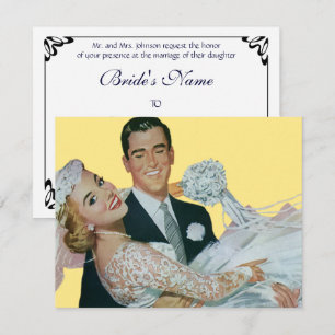 Mariage vintage, Bonne Invitation De Nouveaux Mari