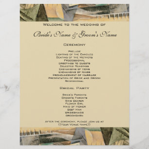 Mariage Vintage, Couleurs Terre, Art Cubiste