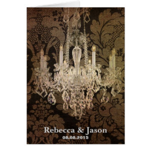 mariage vintage de lustre de damassé