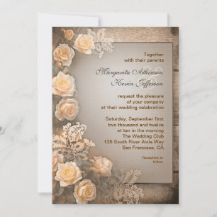 mariage vintage invitations victoriennes roses