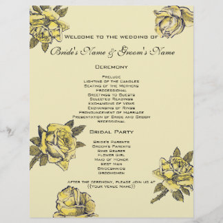 Mariage vintage, Jaune Antique Jardin Rose Wreath