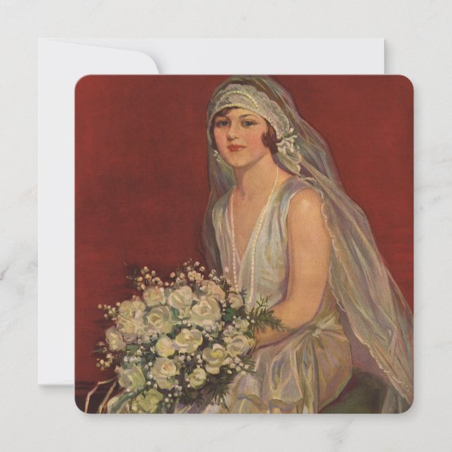 Mariage vintage, Portrait de mariée victorienne (Devant)