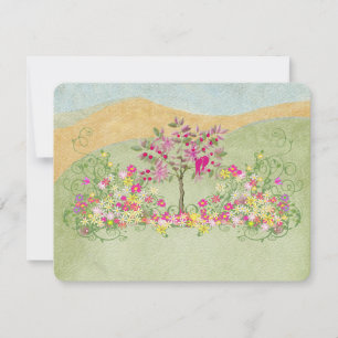 Mariage Vintage rose Fleur Inséparable RSVP