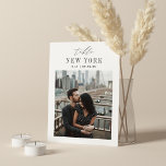 Mariage Voyage Destination Numéro de la table de p<br><div class="desc">Ajoutez une touche de finition spéciale à vos tables de réception de mariage avec ces cartes de numéro de table photo personnalisées. Nommez chaque table après une destination de voyage mémorable et ajoutez une photo et le nom de destination à ces détenteurs uniques de cartes. Votre photo est alignée en...</div>