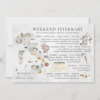 Mariage Week-end en Italie Carte d'Itinéraire