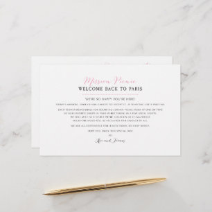 Mariage Weekend Paris Event Map - CUSTOM for Kea