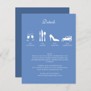 Mariage White Peonies Détails Invitation